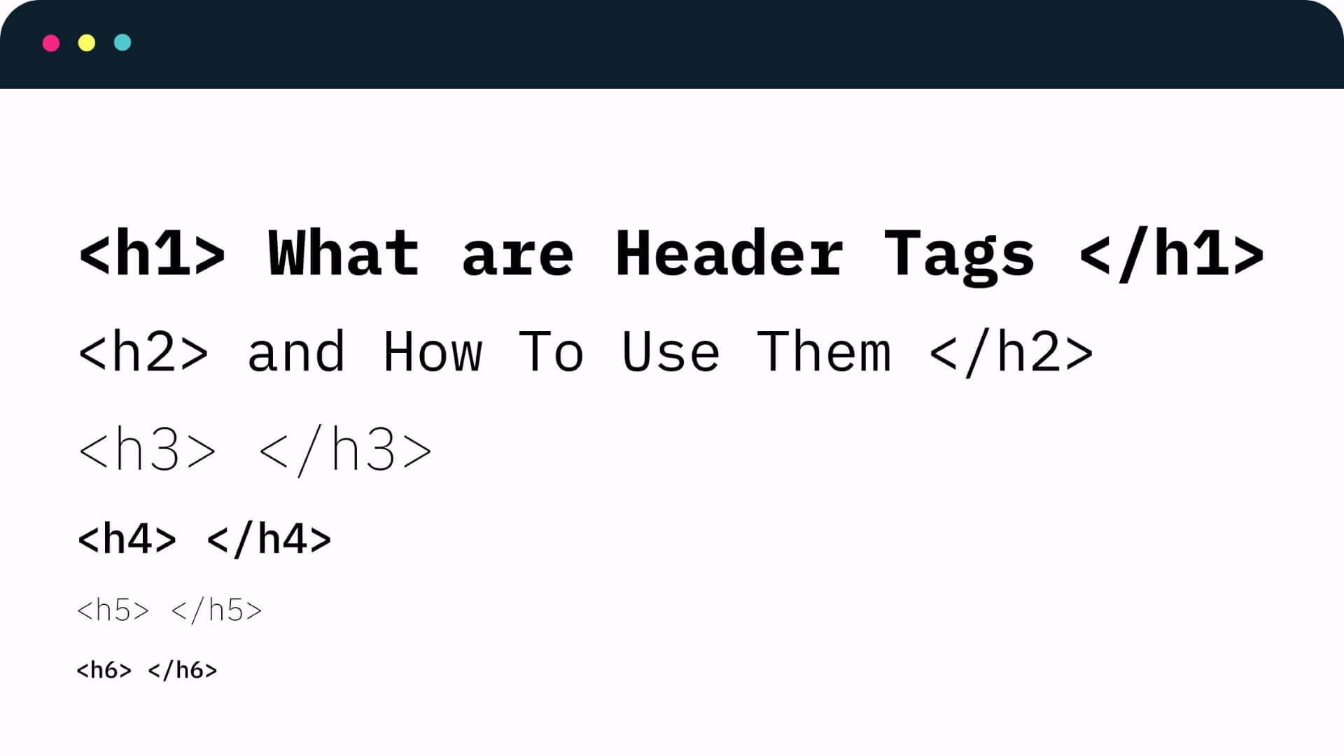 header tags