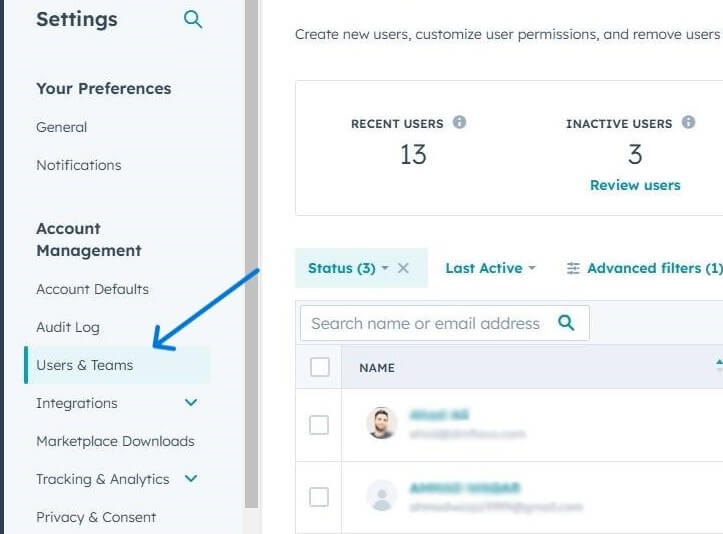 adding users in hubspot