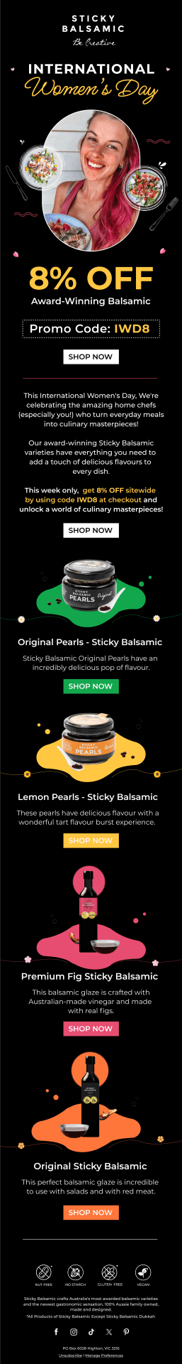 STICKY BALSAMIC IWD Sale Annoucement 2 Large